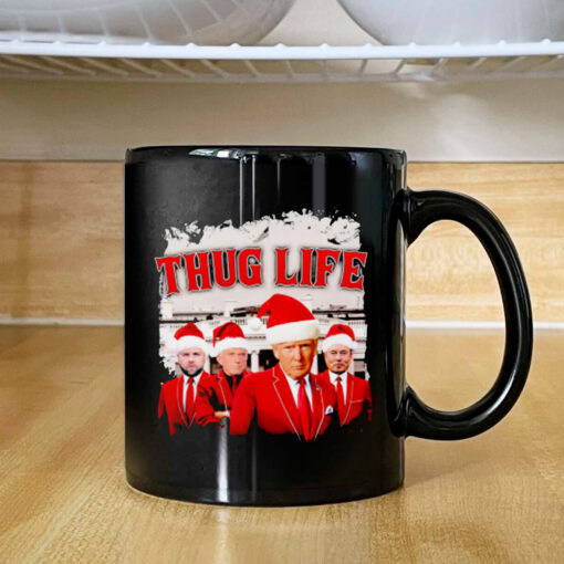 Thug Life Santa White House Mug 20241