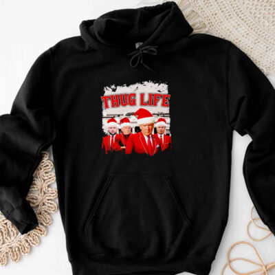 Thug Life Santa White House T-Shirt 20243