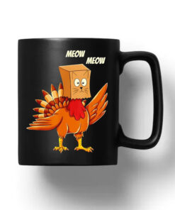 Turkey cat meow Thanksgiving Mug 20241