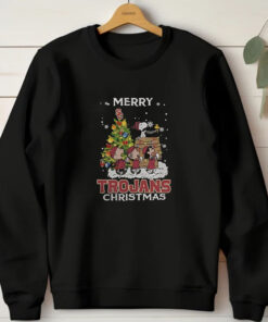 USC Trojans X Snoopy And Friends Merry Christmas 2024 T-Shirt1