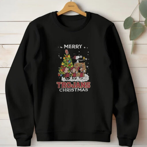 USC Trojans X Snoopy And Friends Merry Christmas 2024 T-Shirt1