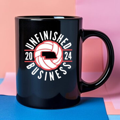 Unfinished Business 2024 Nebraska Volleyball Mug