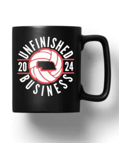 Unfinished Business 2024 Nebraska Volleyball Mug1