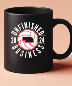 Unfinished Business 2024 Nebraska Volleyball Mug3