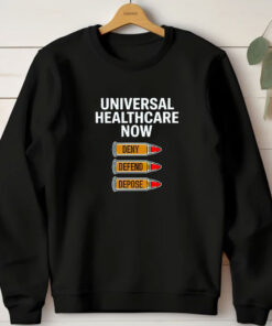 2024 Luigi Mangione Universal Healthcare Now Deny Defend Depose T-shirts