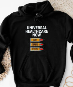 2024 Luigi Mangione Universal Healthcare Now Deny Defend Depose T-shirts