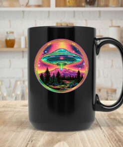 80s Neon UFO Mug Coffee