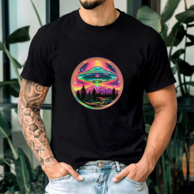  80s Neon UFO T-Shirts