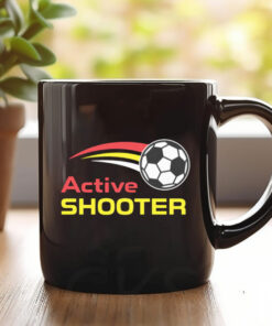 Active Shooter Soccer Ball Mug