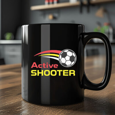 Active Shooter Soccer Ball Mug1