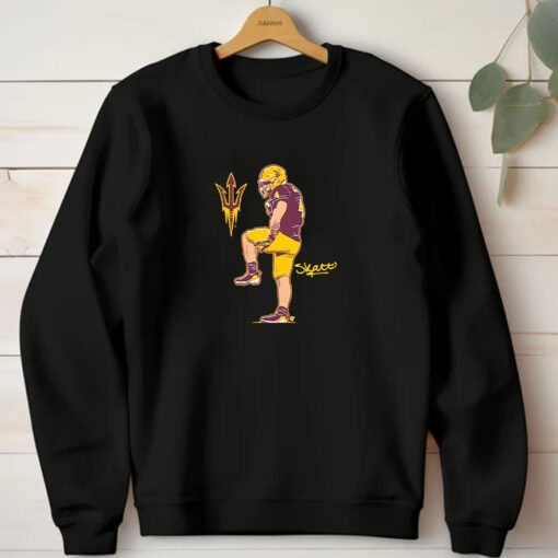 Arizona State Football Cam Skattebo Superstar Pose T-Shirt