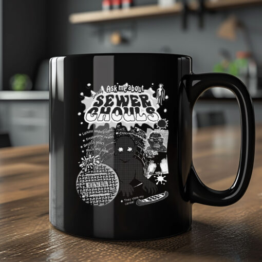 Ask Me About Sneaky Sewer Ghouls by @ArcaneBullshit Mug Coffee