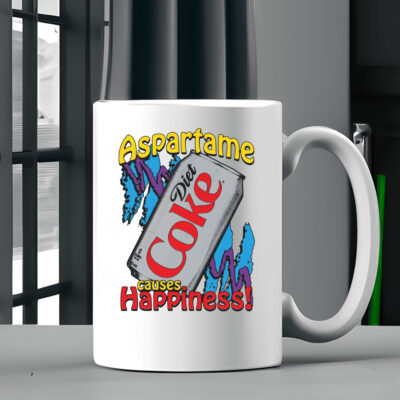 Aspartame Causes Happiness Mug Coffee