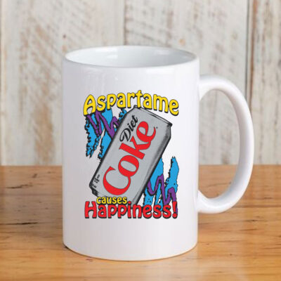 Aspartame Causes Happiness Mug Coffee