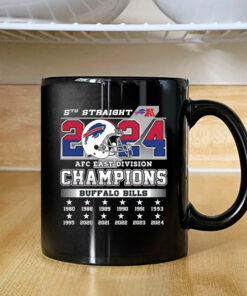 Bills 2024 5th Straight AFC East Division Champions Mug