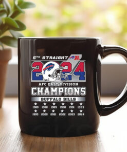 Bills 2024 5th Straight AFC East Division Champions Mug1