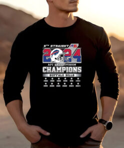 Bills 2024 5th Straight AFC East Division Champions T-Shirt2