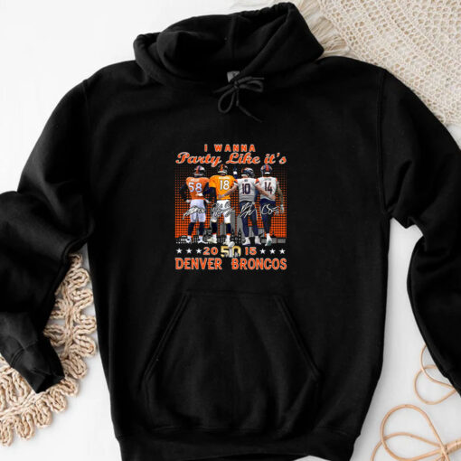 Broncos Miller Manning Nix Sutton I Wanna Party Like It’s 2015 T-Shirt3