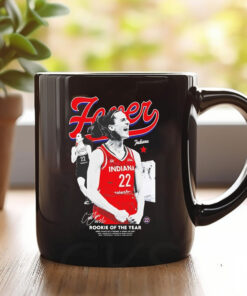 Caitlin Clark Indiana Fever rookie of the year signature Mug1