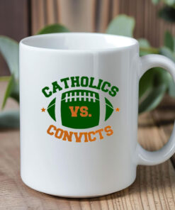 Catholics Vs Convicts Football Logo Mug Coffee