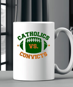 Catholics Vs Convicts Football Logo Mug Coffee