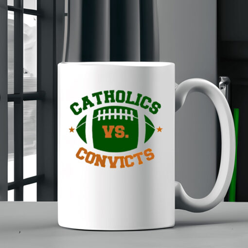 Catholics Vs Convicts Football Logo Mug Coffee