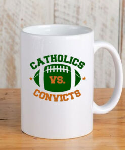 Catholics Vs Convicts Football Logo Mug Coffee