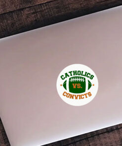 Catholics Vs Convicts Football Logo Stickers