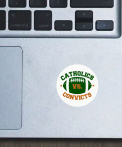 Catholics Vs Convicts Football Logo Stickers