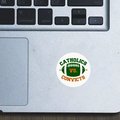 Catholics Vs Convicts Football Logo Stickers