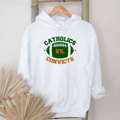 Catholics Vs Convicts Football Logo T-shirts