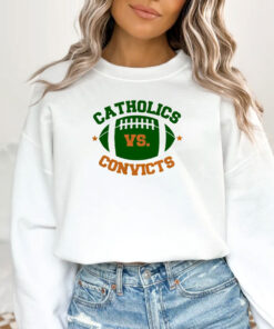 Catholics Vs Convicts Football Logo T-shirts