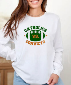 Catholics Vs Convicts Football Logo T-shirts