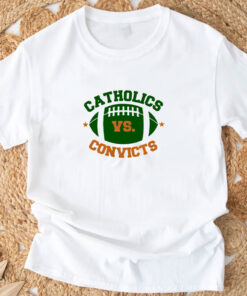 Catholics Vs Convicts Football Logo T-shirts