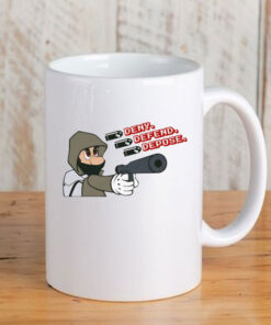 Deny Defend Depose Mario thief Mug Coffee