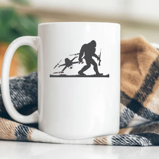 Drone Hunter Bigfoot New Jersey Mug Coffee