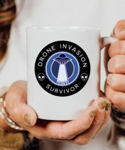 Drone Invasion UFO Survivor Mug Coffee