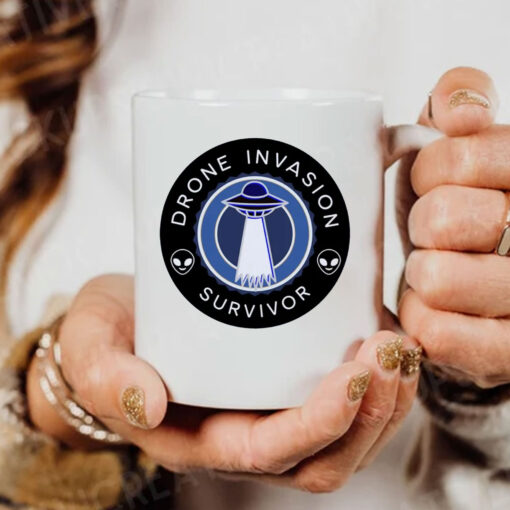 Drone Invasion UFO Survivor Mug Coffee