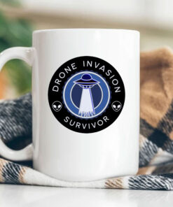 Drone Invasion UFO Survivor Mug Coffee