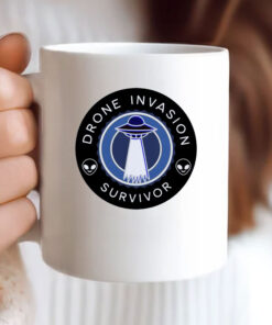 Drone Invasion UFO Survivor Mug Coffee