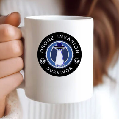 Drone Invasion UFO Survivor Mug Coffee