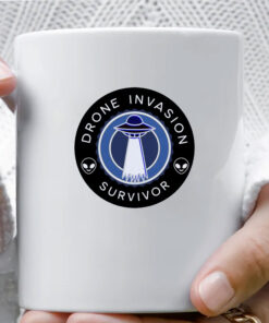 Drone Invasion UFO Survivor Mug Coffee