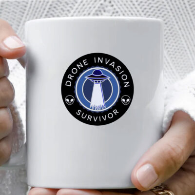 Drone Invasion UFO Survivor Mug Coffee