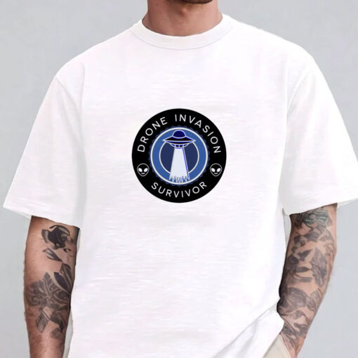 Drone Invasion UFO Survivor T-Shirts