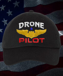 Drone Pilot with Wings Embroidered Dad Hats