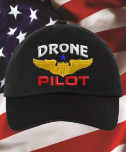 Drone Pilot with Wings Embroidered Dad Hats