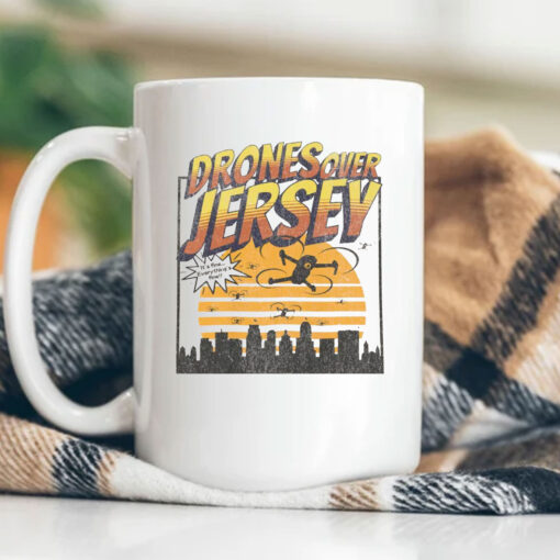 Drones Over Jersey Mug Coffee