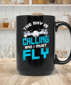 Drones Pilot The Sky Is On Men's Mug Coffee