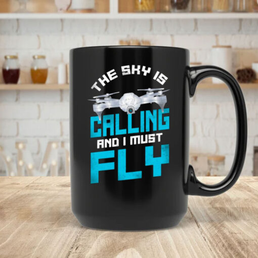 Drones Pilot The Sky Is On Men's Mug Coffee