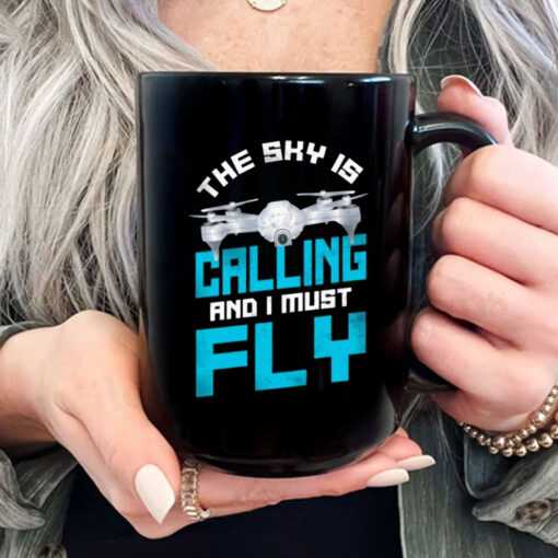 Drones Pilot The Sky Is On Men's Mug Coffee